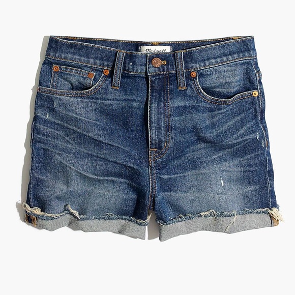 NWT MADEWELL DENIM HI-RISE CUTOFF DENIM SHORTS, JEAN SHORTS- SIZE 37, 14, 16 - Picture 2 of 16